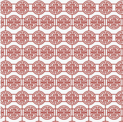几何中国新年背景的红音矢量图素材