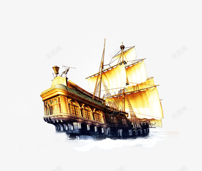 帆船航海psd免抠素材_88icon https://88icon.com 帆船 目标 航海