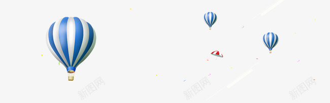 漂浮气球装饰彩带png免抠素材_88icon https://88icon.com 彩带 气球 漂浮 蓝色气球 装饰
