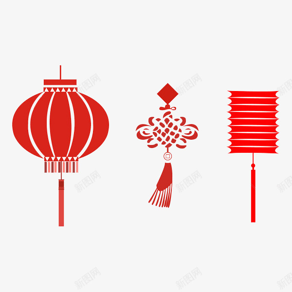 中国风红灯笼图png免抠素材_88icon https://88icon.com 中国风 卡通 年味 挂饰 春节 灯笼 红色的 装饰