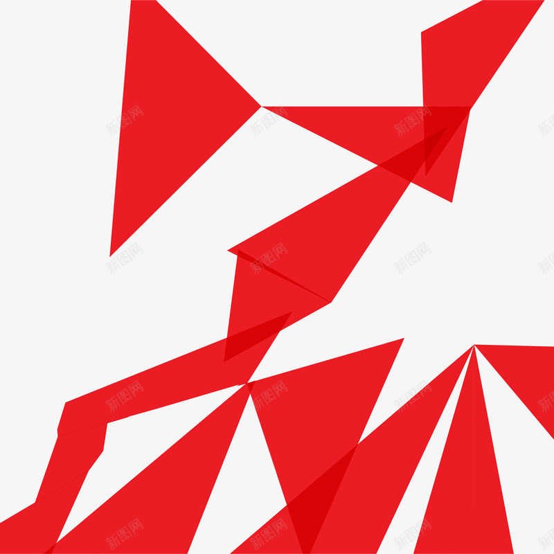 红色不规则三角形形状png免抠素材_88icon https://88icon.com 三角形立体 几何 几何漂浮 动感几何 时尚 红色三角形 线条立体 设计