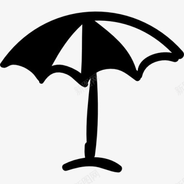 用雨伞伞的手工工具图标图标