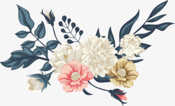美丽的花朵矢量图素材