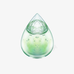 绿色的水滴素材