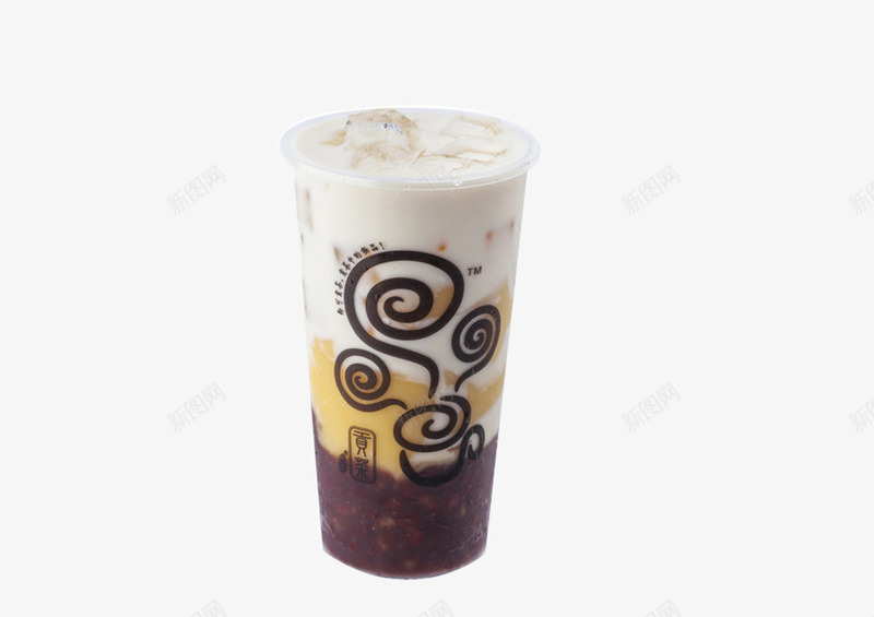 红豆布丁贡茶png免抠素材_88icon https://88icon.com 素材 红豆 贡茶 食物 饮品