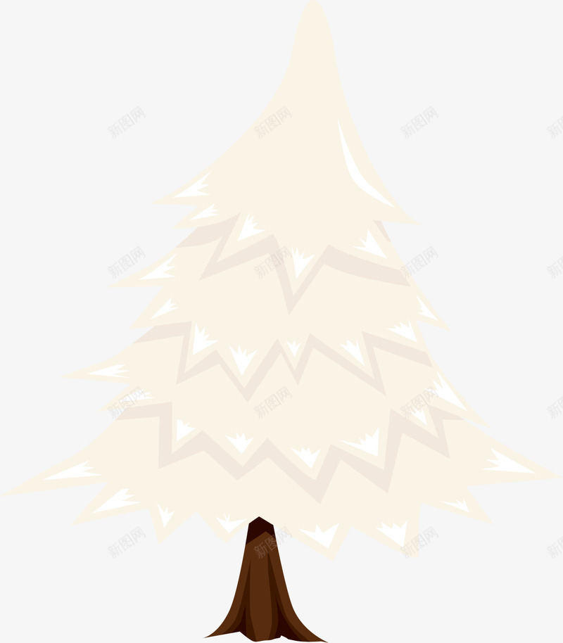 黄色简约圣诞树png免抠素材_88icon https://88icon.com 圣诞节 大树 简约树木 装饰图案 雪地树木 黄色圣诞树