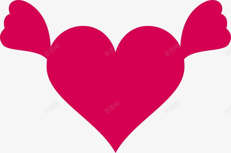 带翅膀的心矢量图ai免抠素材_88icon https://88icon.com PS心形笔刷 心形笔刷 手绘心形笔刷 笔刷 红心 翅膀 矢量图