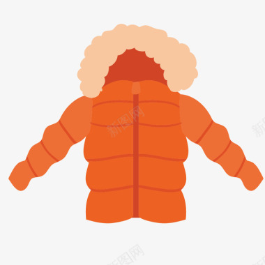 冬季插画冬季衣服图标图标