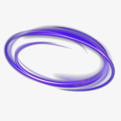 紫色圆环光效元素矢量图素材