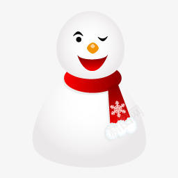 snowman眨眼雪人有趣的雪人图标图标