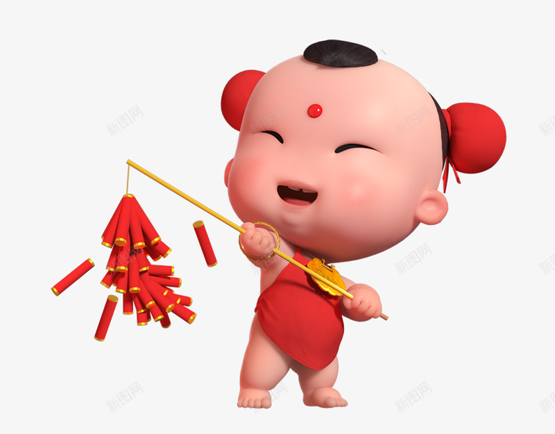 新年卡通人物图png免抠素材_88icon https://88icon.com 喜迎新年 恭贺新春 放炮的儿童 新年卡通人物 欢庆佳节 欢度春节