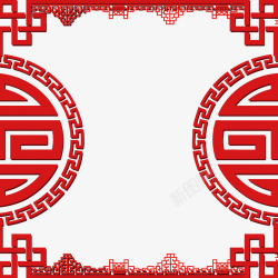春节红色喜庆边框素材