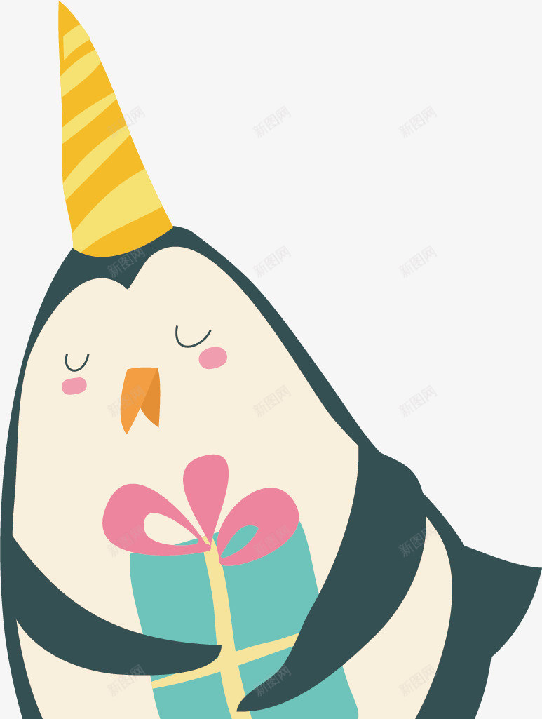 手拿礼物的企鹅png免抠素材_88icon https://88icon.com 企鹅可爱 动物 卡通手绘 宠物 水彩 礼物 礼盒