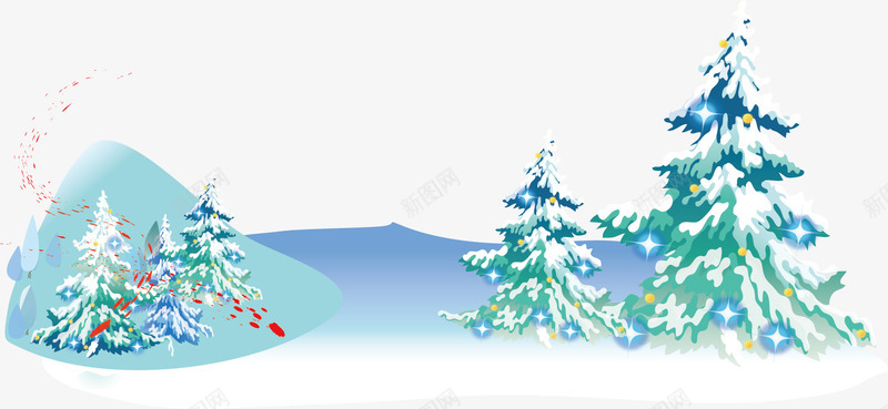 树木大雪png免抠素材_88icon https://88icon.com 大雪 树木 矢量雪域 矢量雪域素材 雪域 雪域素材