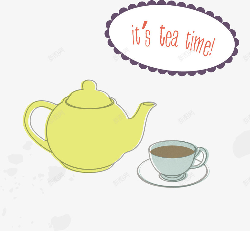 温暖的下午茶矢量图eps免抠素材_88icon https://88icon.com tea 下午茶 休息 茶水 饮品 矢量图