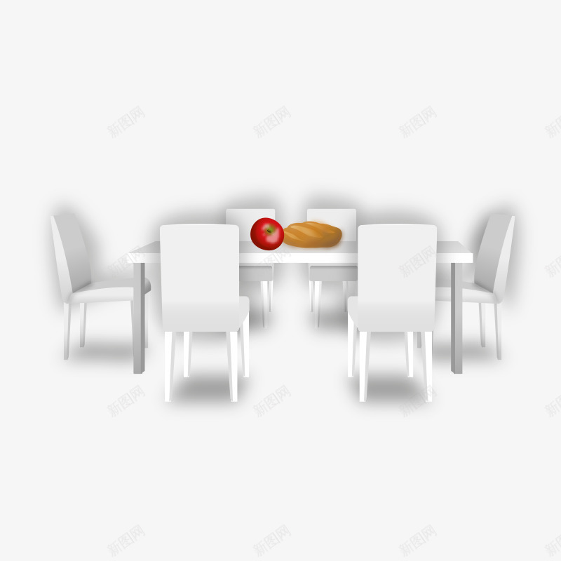 白色现代网页装饰png免抠素材_88icon https://88icon.com 家具 桌子 椅子 现代 白色 网页 装饰