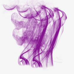 漂浮流动紫烟素材