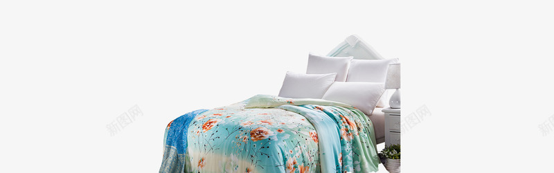 蓝色床上用品提花四件套png免抠素材_88icon https://88icon.com 产品实物图 四件套 家纺 提花四件套 淘宝展示页