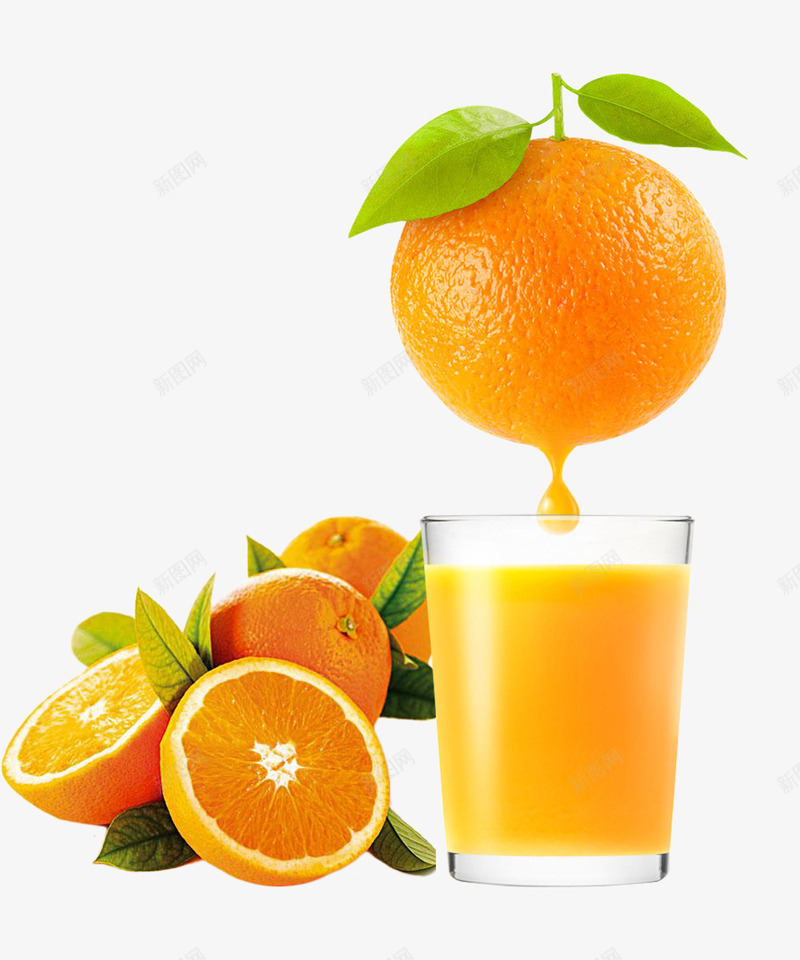 新鲜水果橙子橙汁psd免抠素材_88icon https://88icon.com 新鲜 橙子 橙汁 水果 脐橙 饮料 黄色