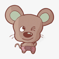 手绘卡通老鼠素材