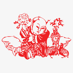 中国年画剪纸素材