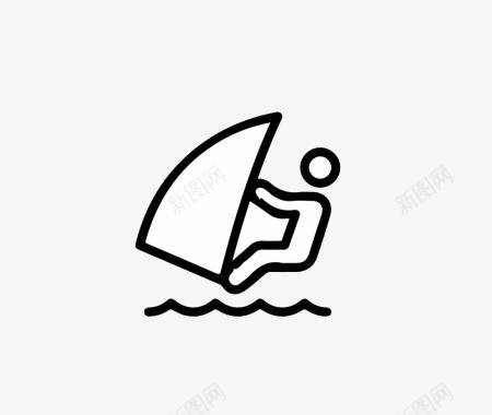 跳水帆船运动图标图标