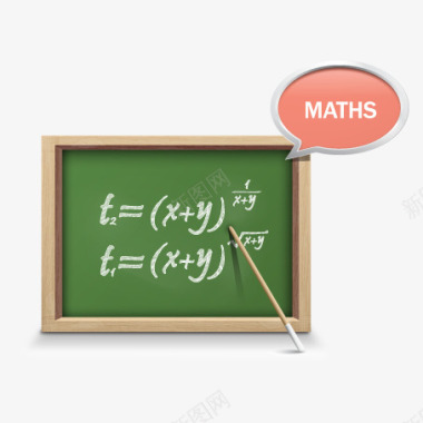 扁平化实验图案方程黑板图标图标