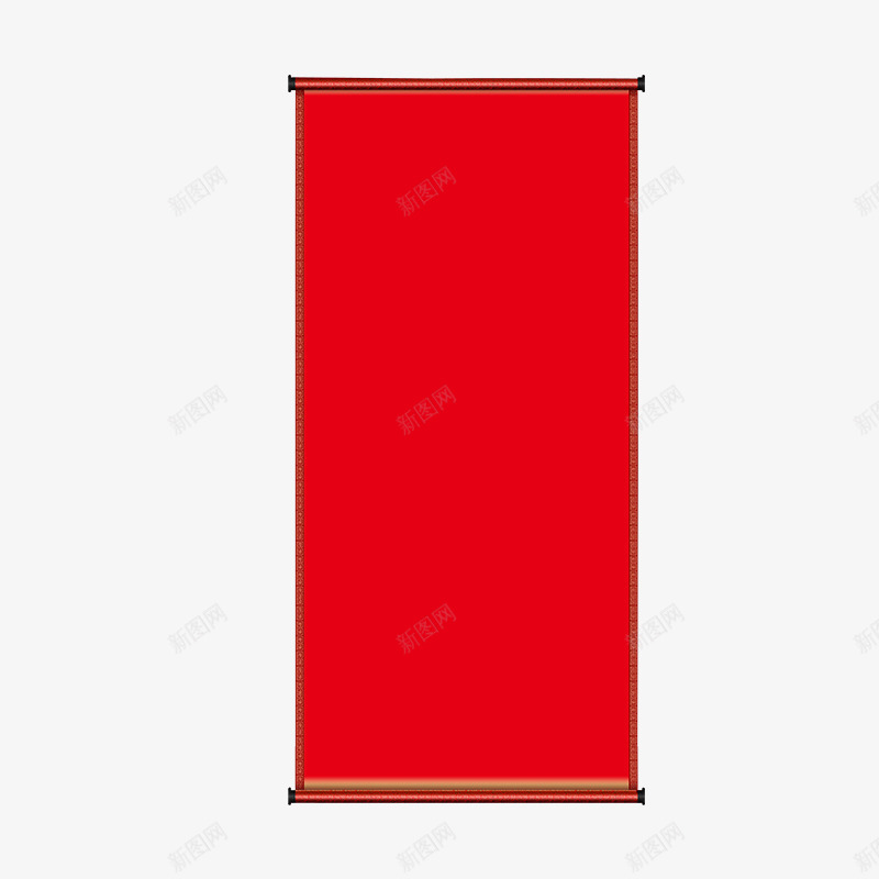 红色长方形卷轴元素psd免抠素材_88icon https://88icon.com 光泽 卷轴 反光 喜庆 春节 红色 装饰 质感 长方形