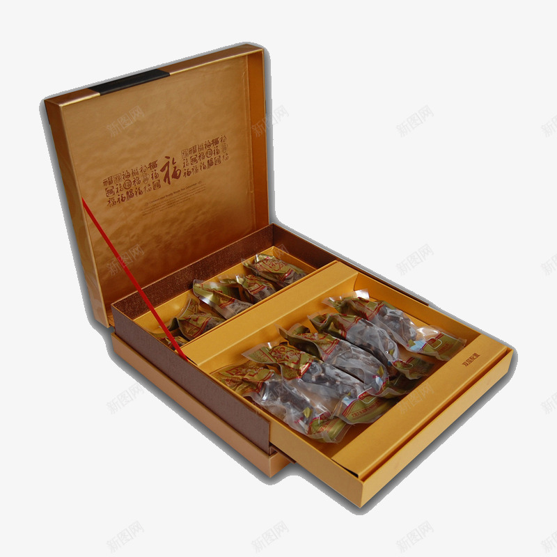 海参礼盒png免抠素材_88icon https://88icon.com 中国风格 土豪金 木箱 海参展示 海参礼盒 颜色 食品包装