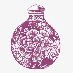 经典花瓶民族传统装饰图案纹路画素材