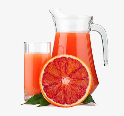 生鲜水果血橙果汁素材