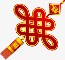 中国结春节精美喜庆过年矢量图素材
