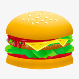 汉堡快餐食品汉堡垃圾食品食物图图标图标