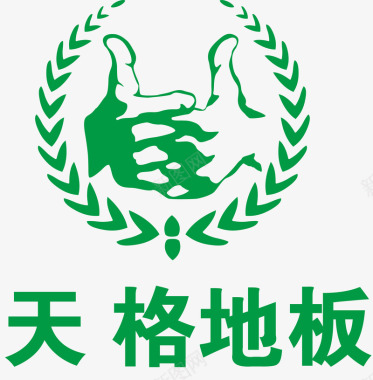 天格地板logo矢量图图标图标