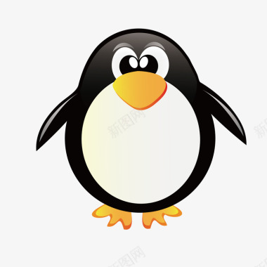 QQ企鹅手绘图标图标