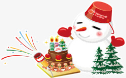 雪人圣诞景观素材
