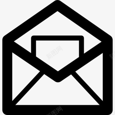 短信图标打开电子邮件图标图标