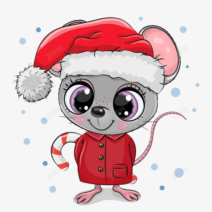 新年快乐老鼠png免抠素材_88icon https://88icon.com 新年老鼠 红色帽子老鼠 老鼠 鼠