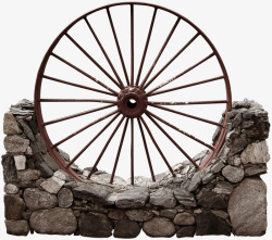 古代车轮展示素材