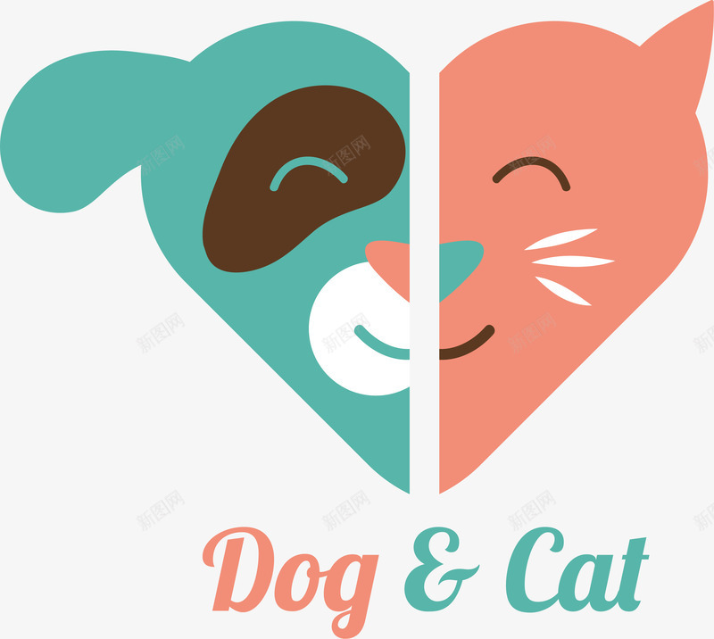 卡通可爱宠物标签png免抠素材_88icon https://88icon.com 卡通 可爱 宠物标签 猫狗 矢量图案 装饰