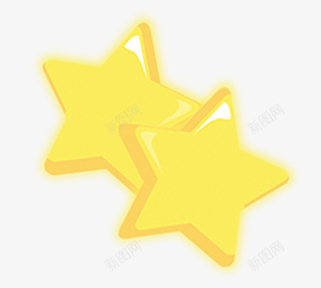 星星png免抠素材_88icon https://88icon.com 两颗星星 五角星 星星 星星飘浮 黄色星星