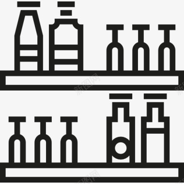 酒吧椅子酒吧图标图标