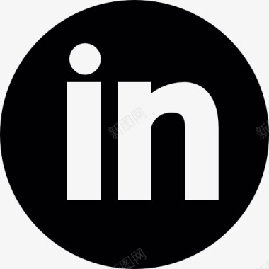 社会网络LinkedIn按钮图标图标