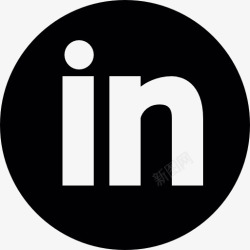 LinkedIn图标LinkedIn按钮图标高清图片