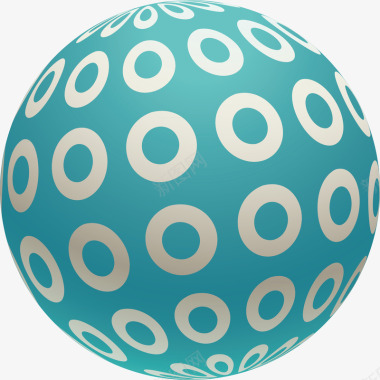 漂浮立体球圆形立体球图标图标