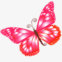 粉红色蝴蝶粉红色的butterflyicons图标图标