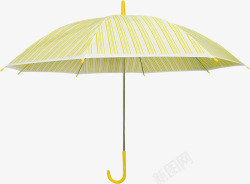 黄色打开的雨伞素材