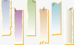 纸条小标签素材