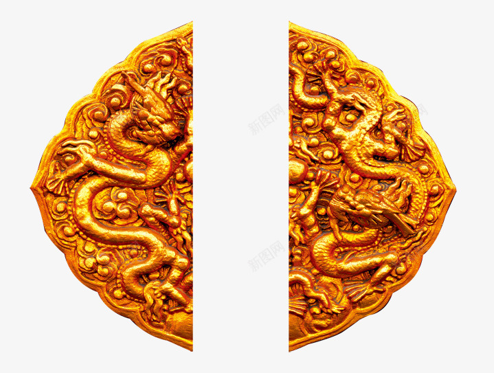 中国风金色龙凤呈祥门把手png免抠素材_88icon https://88icon.com 中国风 中国风门把手 五爪金龙 金色 门把手 雕刻 龙凤呈祥