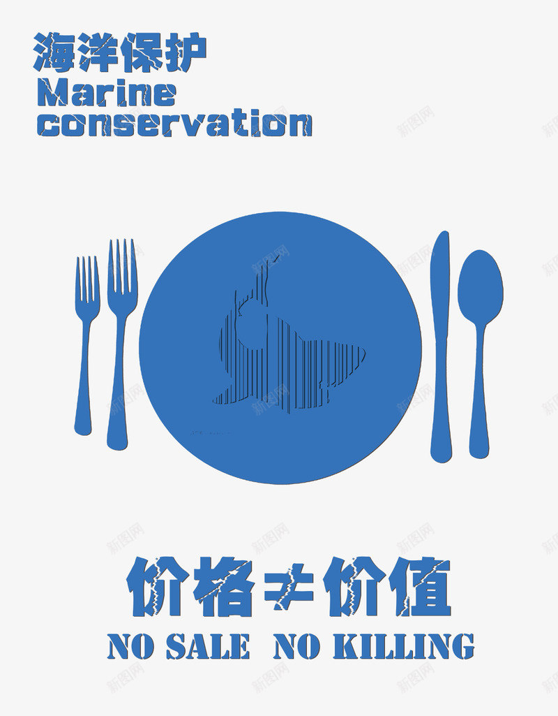 海洋保护png免抠素材_88icon https://88icon.com 环境保护 盘子 蓝色海洋